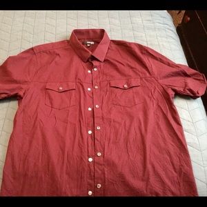Murano Slim Fit Burgundy XL button down shirt